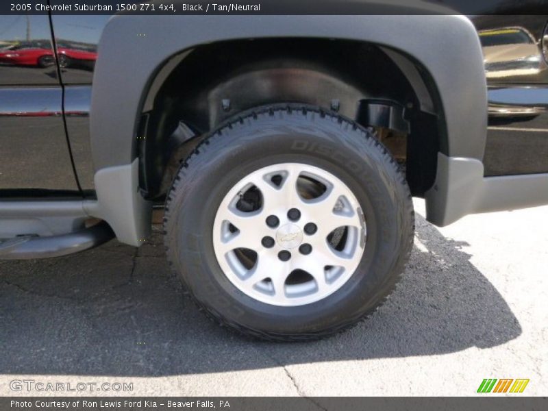Black / Tan/Neutral 2005 Chevrolet Suburban 1500 Z71 4x4