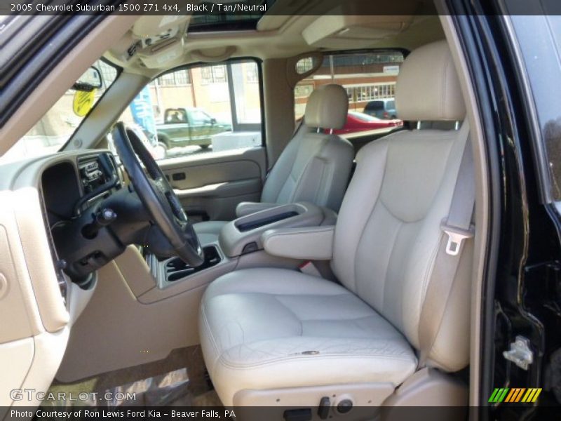 Black / Tan/Neutral 2005 Chevrolet Suburban 1500 Z71 4x4