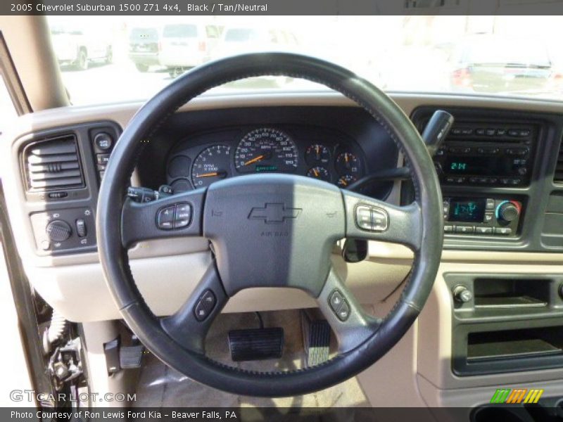 Black / Tan/Neutral 2005 Chevrolet Suburban 1500 Z71 4x4