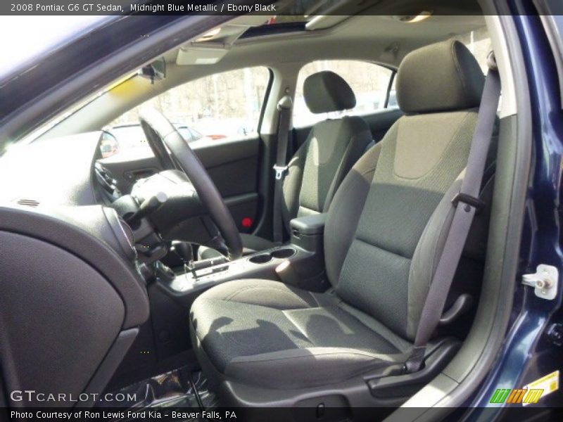 Midnight Blue Metallic / Ebony Black 2008 Pontiac G6 GT Sedan