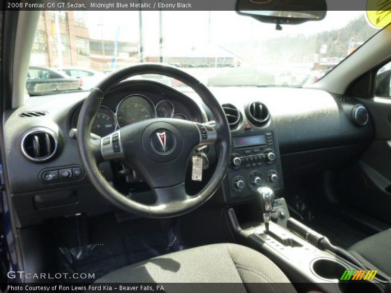 Midnight Blue Metallic / Ebony Black 2008 Pontiac G6 GT Sedan