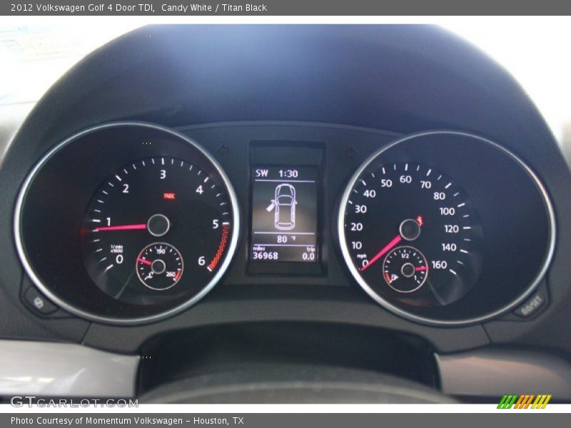 Candy White / Titan Black 2012 Volkswagen Golf 4 Door TDI