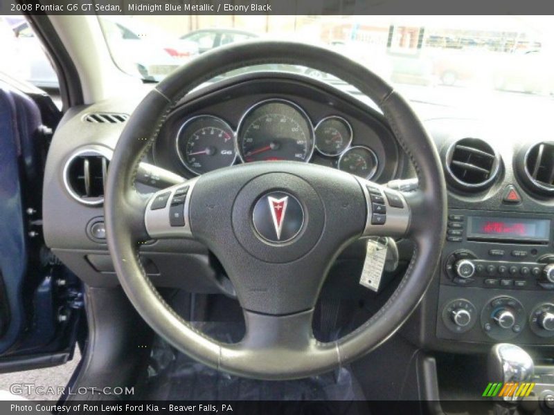 Midnight Blue Metallic / Ebony Black 2008 Pontiac G6 GT Sedan