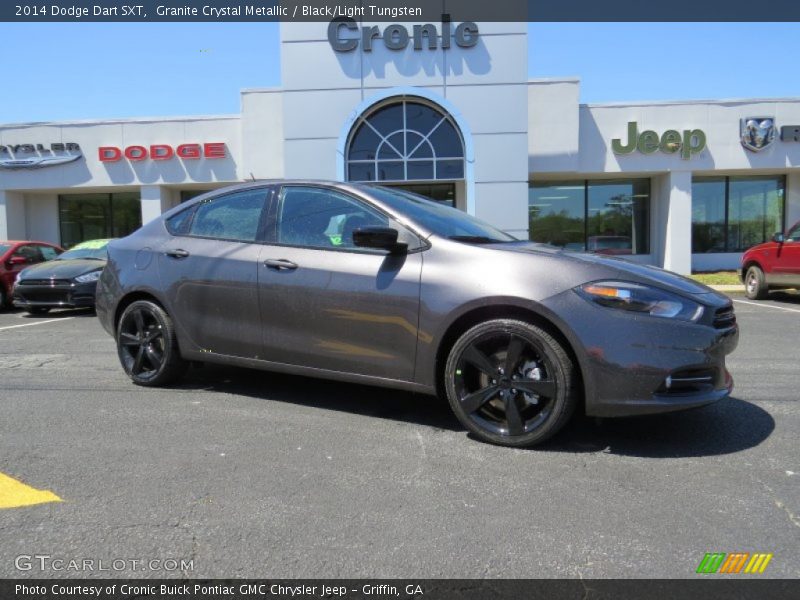 Granite Crystal Metallic / Black/Light Tungsten 2014 Dodge Dart SXT