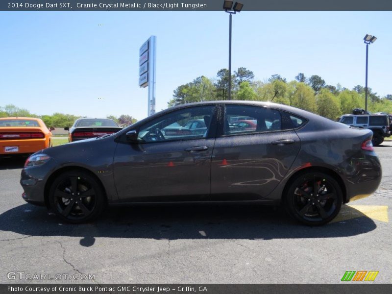 Granite Crystal Metallic / Black/Light Tungsten 2014 Dodge Dart SXT