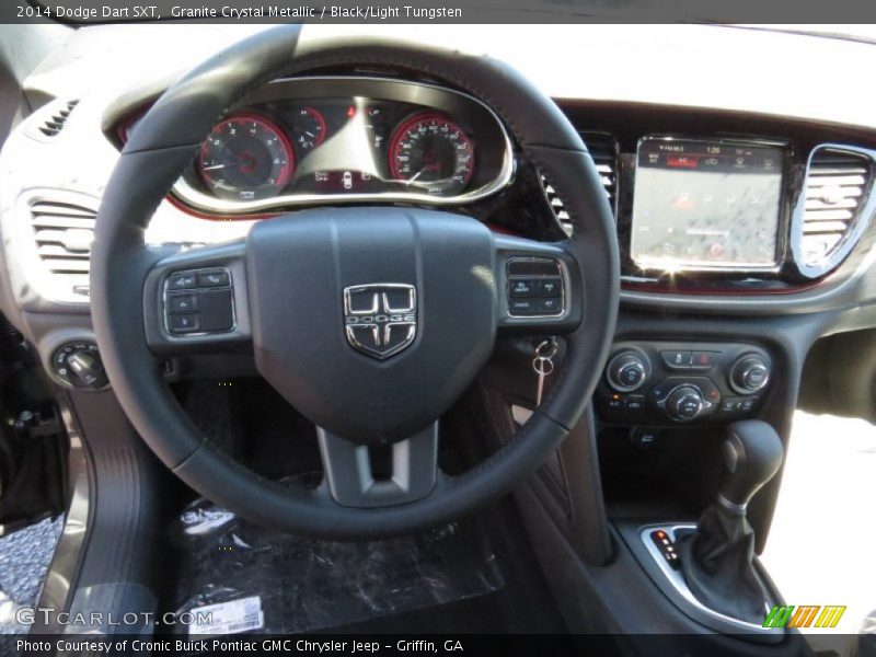 Granite Crystal Metallic / Black/Light Tungsten 2014 Dodge Dart SXT