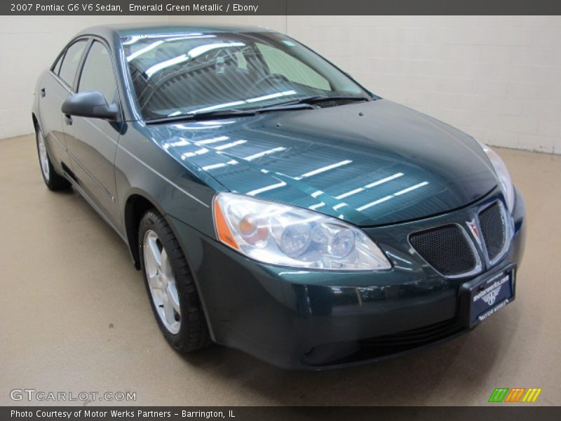 Emerald Green Metallic / Ebony 2007 Pontiac G6 V6 Sedan
