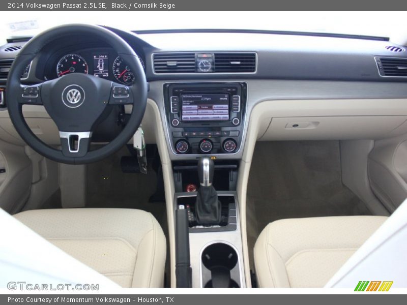 Black / Cornsilk Beige 2014 Volkswagen Passat 2.5L SE