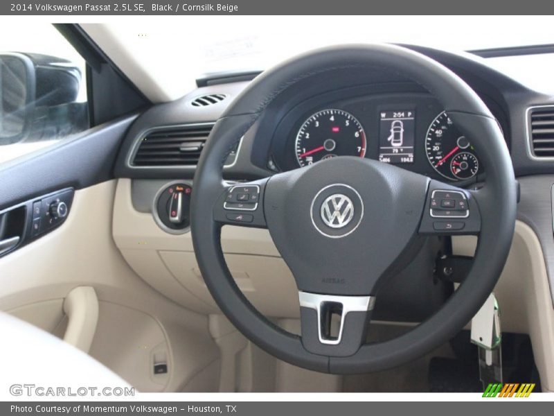 Black / Cornsilk Beige 2014 Volkswagen Passat 2.5L SE