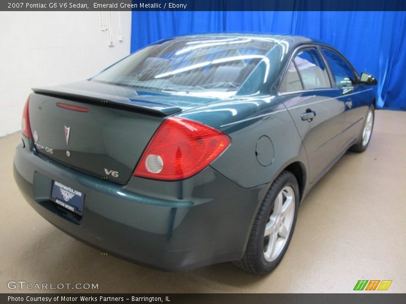 Emerald Green Metallic / Ebony 2007 Pontiac G6 V6 Sedan