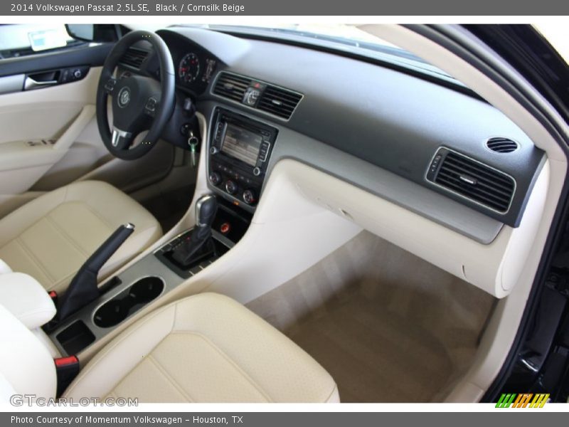 Black / Cornsilk Beige 2014 Volkswagen Passat 2.5L SE