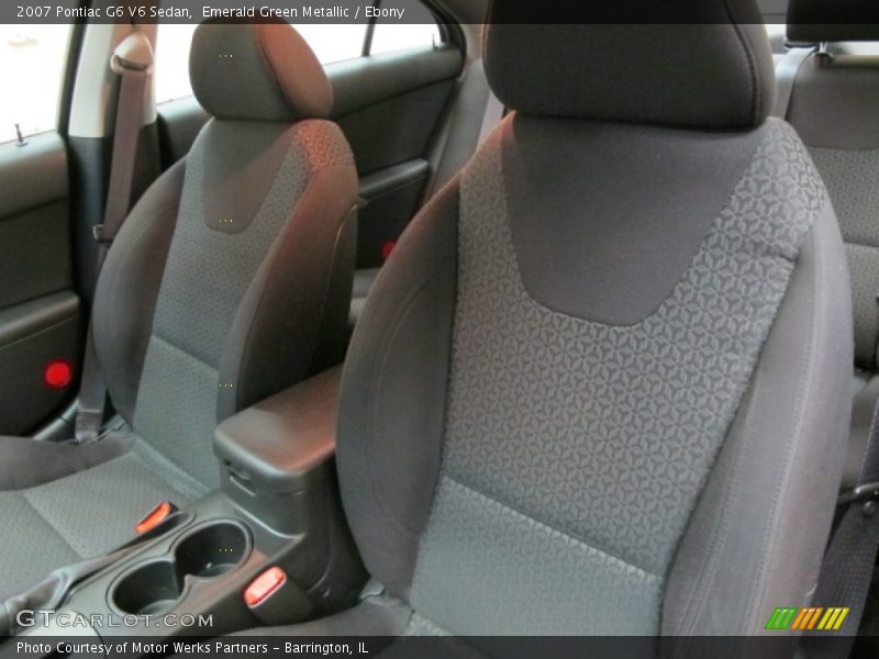 Emerald Green Metallic / Ebony 2007 Pontiac G6 V6 Sedan