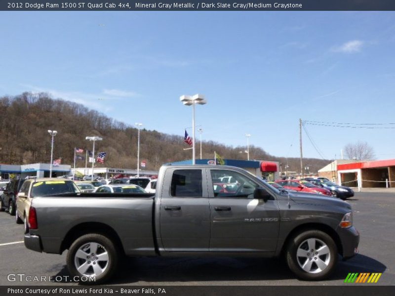 Mineral Gray Metallic / Dark Slate Gray/Medium Graystone 2012 Dodge Ram 1500 ST Quad Cab 4x4