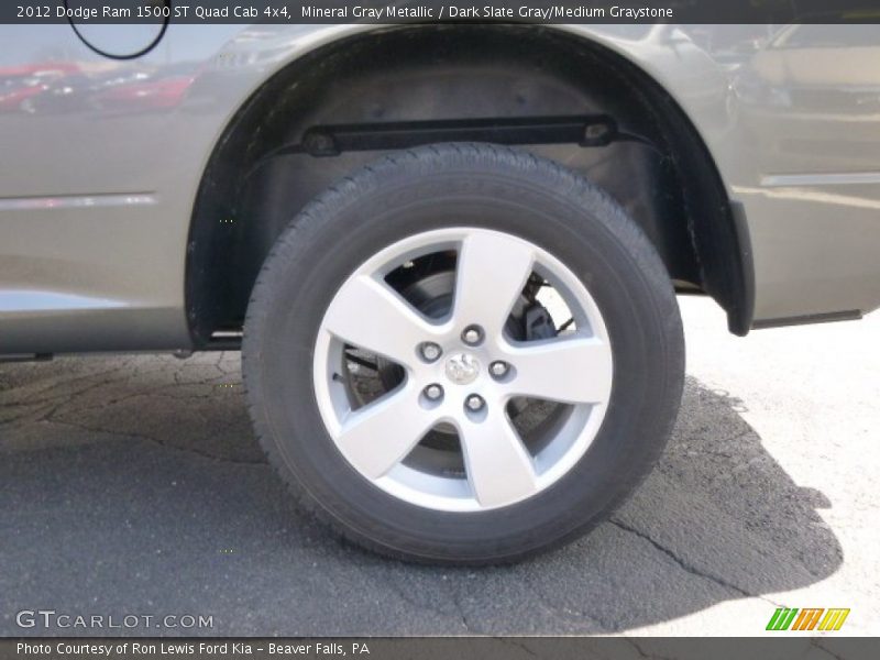 Mineral Gray Metallic / Dark Slate Gray/Medium Graystone 2012 Dodge Ram 1500 ST Quad Cab 4x4