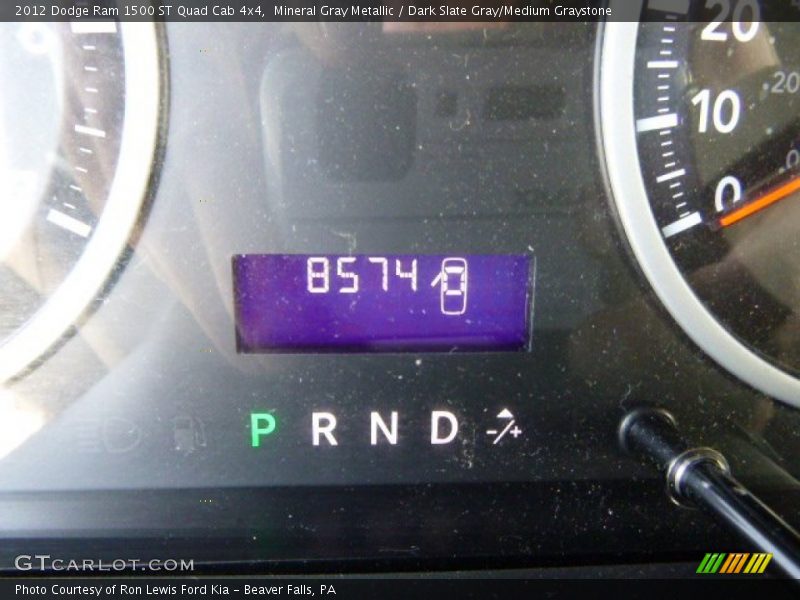 Mineral Gray Metallic / Dark Slate Gray/Medium Graystone 2012 Dodge Ram 1500 ST Quad Cab 4x4