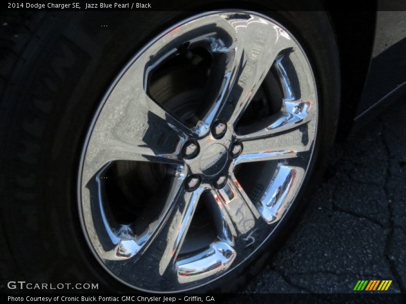 Jazz Blue Pearl / Black 2014 Dodge Charger SE