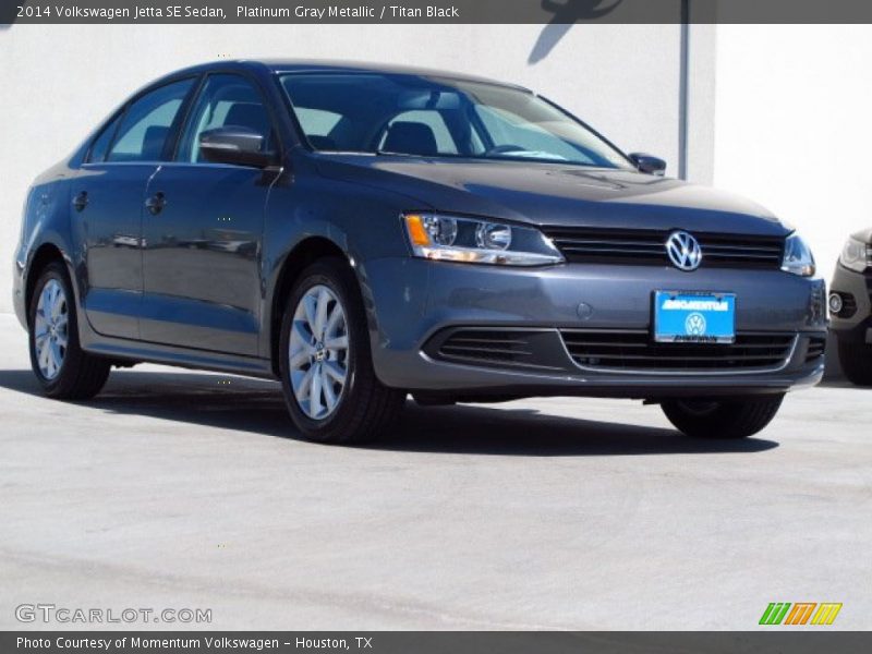Platinum Gray Metallic / Titan Black 2014 Volkswagen Jetta SE Sedan