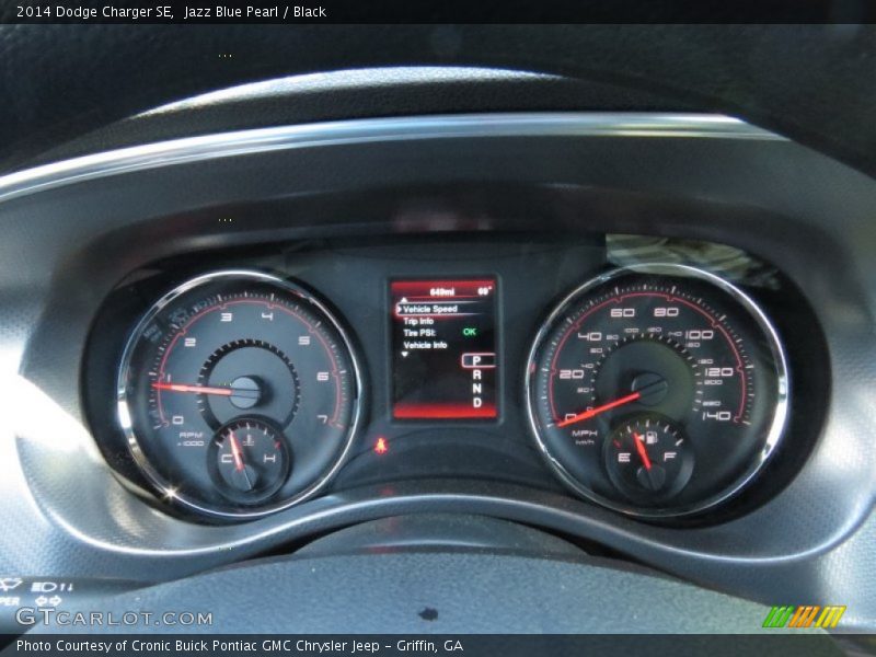 Jazz Blue Pearl / Black 2014 Dodge Charger SE
