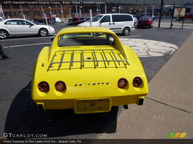 Bright Yellow / Medium Saddle 1975 Chevrolet Corvette Stingray Coupe