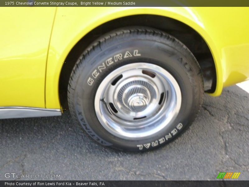 Bright Yellow / Medium Saddle 1975 Chevrolet Corvette Stingray Coupe