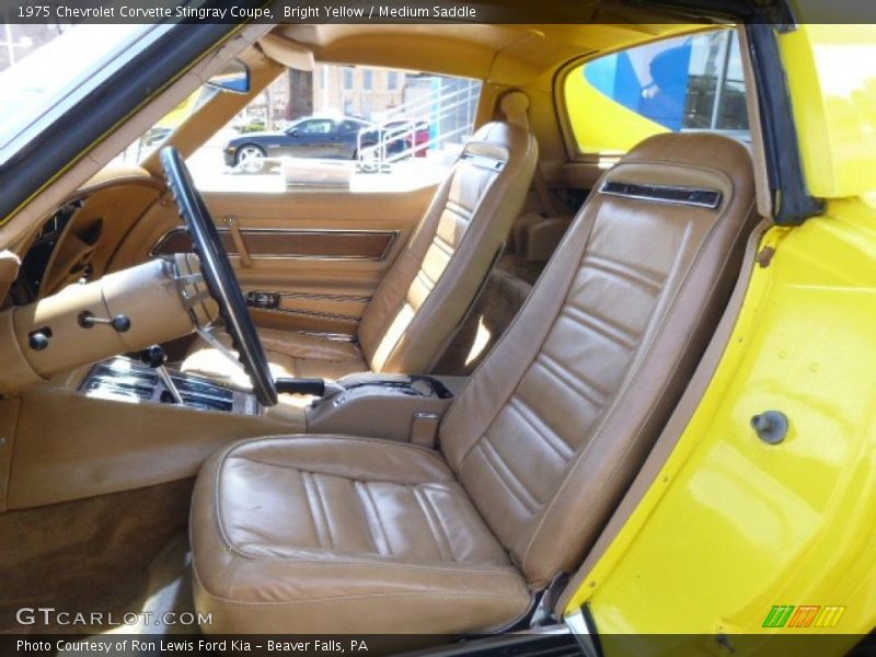 Bright Yellow / Medium Saddle 1975 Chevrolet Corvette Stingray Coupe