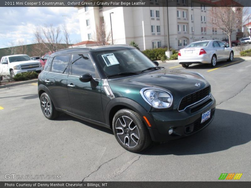 Oxford Green / Gravity Polar Beige Leather 2011 Mini Cooper S Countryman