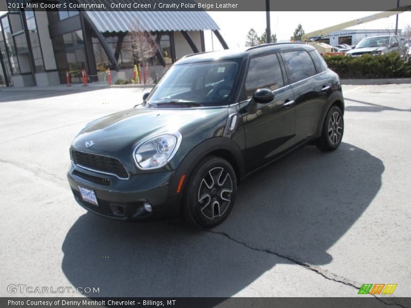 Oxford Green / Gravity Polar Beige Leather 2011 Mini Cooper S Countryman