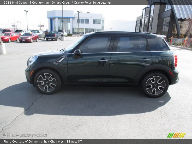 Oxford Green / Gravity Polar Beige Leather 2011 Mini Cooper S Countryman