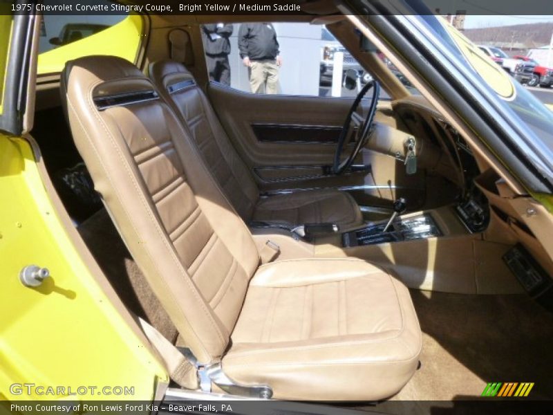 Bright Yellow / Medium Saddle 1975 Chevrolet Corvette Stingray Coupe