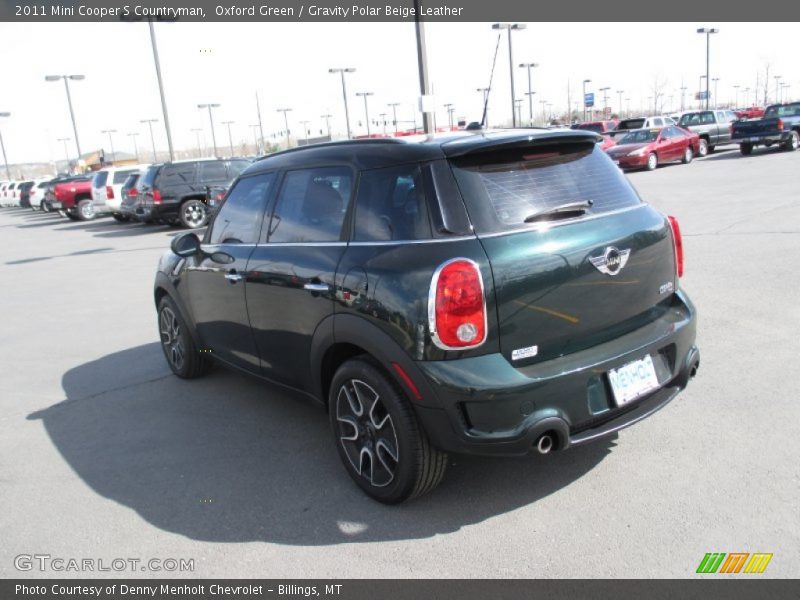 Oxford Green / Gravity Polar Beige Leather 2011 Mini Cooper S Countryman