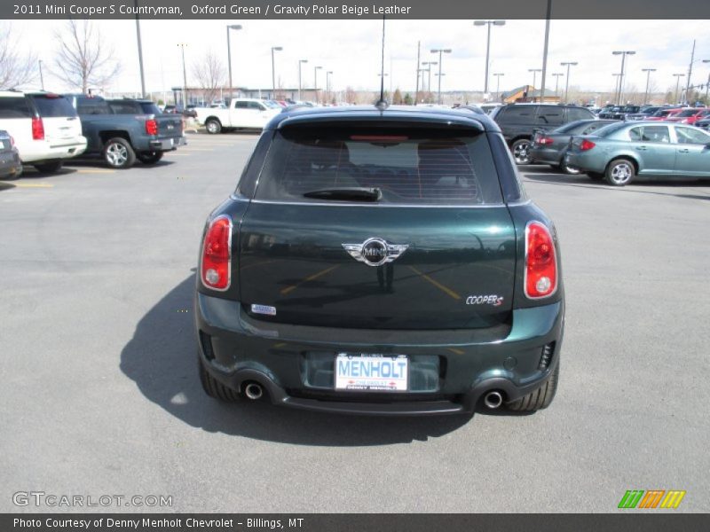 Oxford Green / Gravity Polar Beige Leather 2011 Mini Cooper S Countryman
