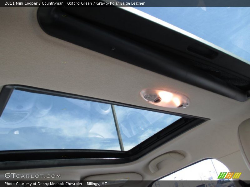 Oxford Green / Gravity Polar Beige Leather 2011 Mini Cooper S Countryman