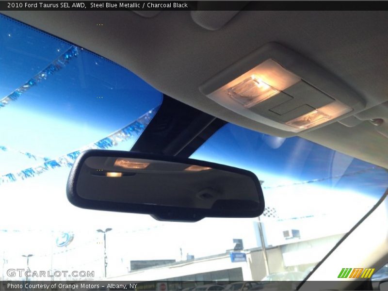 Steel Blue Metallic / Charcoal Black 2010 Ford Taurus SEL AWD