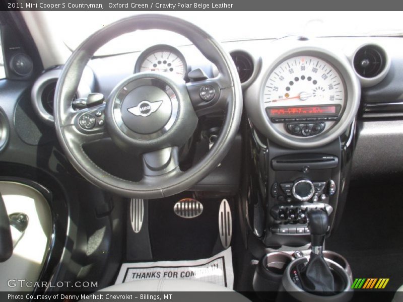 Oxford Green / Gravity Polar Beige Leather 2011 Mini Cooper S Countryman