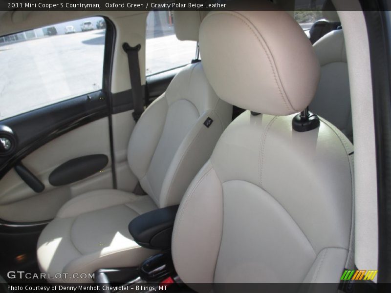 Oxford Green / Gravity Polar Beige Leather 2011 Mini Cooper S Countryman