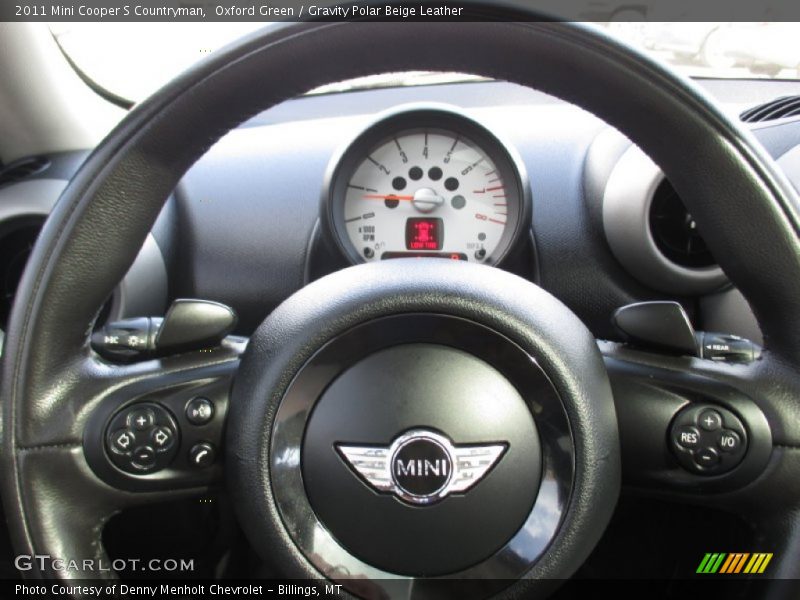 Oxford Green / Gravity Polar Beige Leather 2011 Mini Cooper S Countryman