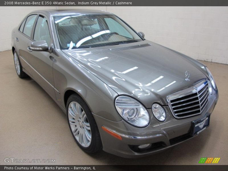 Indium Grey Metallic / Cashmere 2008 Mercedes-Benz E 350 4Matic Sedan