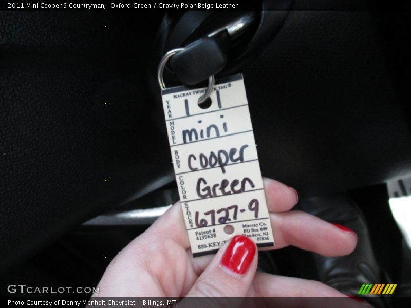 Oxford Green / Gravity Polar Beige Leather 2011 Mini Cooper S Countryman