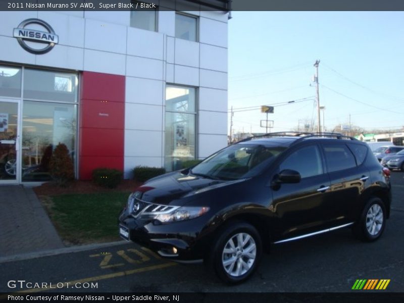 Super Black / Black 2011 Nissan Murano SV AWD