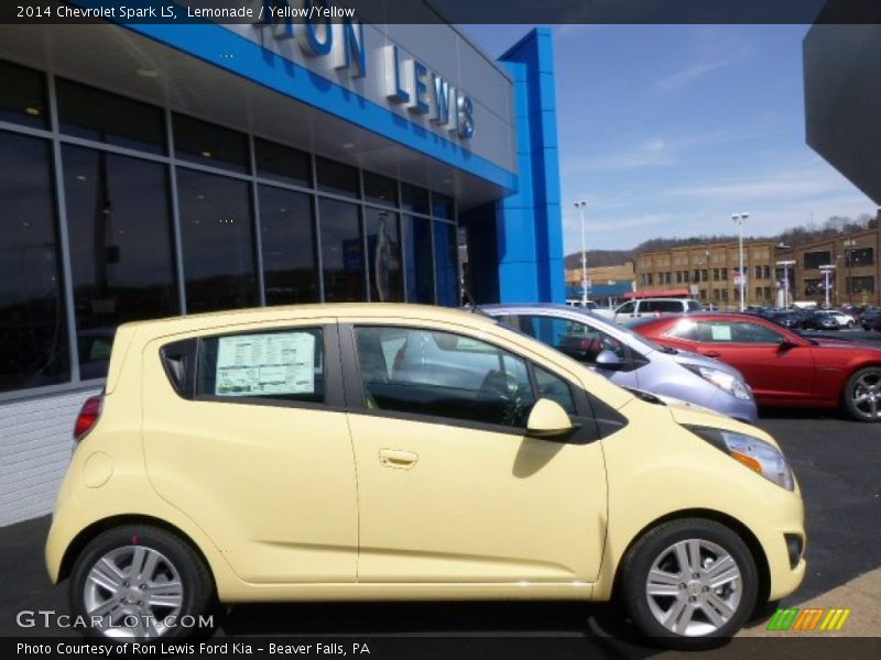 Lemonade / Yellow/Yellow 2014 Chevrolet Spark LS