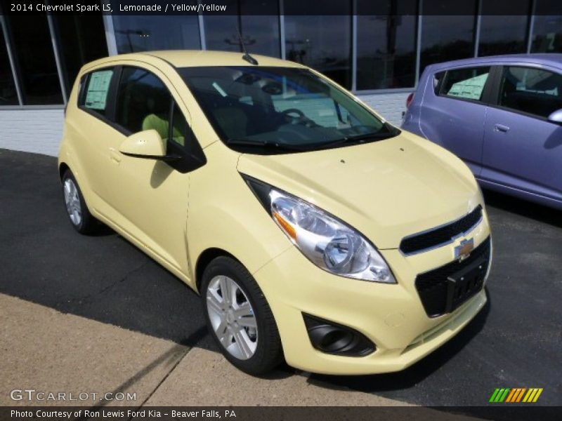 Lemonade / Yellow/Yellow 2014 Chevrolet Spark LS
