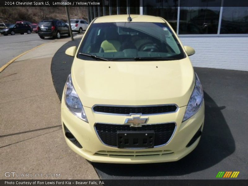 Lemonade / Yellow/Yellow 2014 Chevrolet Spark LS