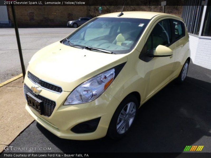 Lemonade / Yellow/Yellow 2014 Chevrolet Spark LS