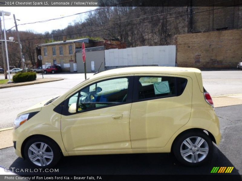 Lemonade / Yellow/Yellow 2014 Chevrolet Spark LS
