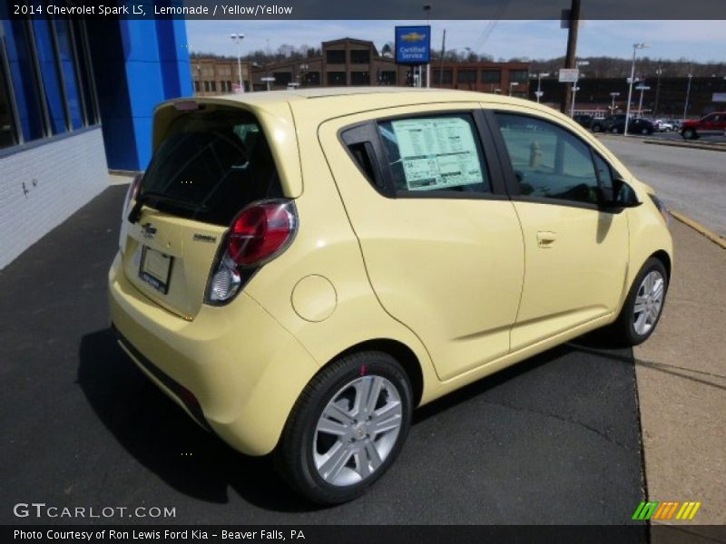 Lemonade / Yellow/Yellow 2014 Chevrolet Spark LS