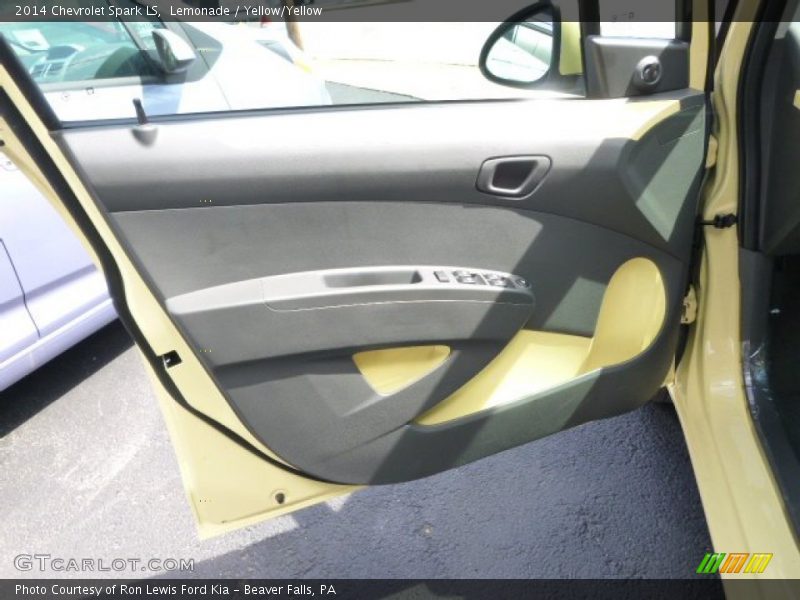 Lemonade / Yellow/Yellow 2014 Chevrolet Spark LS