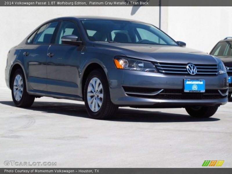 Platinum Gray Metallic / Titan Black 2014 Volkswagen Passat 1.8T Wolfsburg Edition