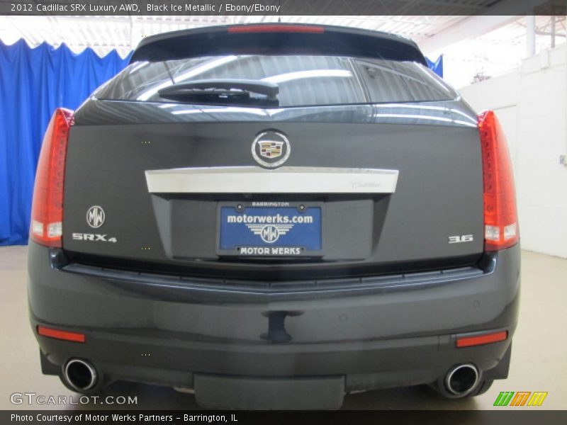 Black Ice Metallic / Ebony/Ebony 2012 Cadillac SRX Luxury AWD