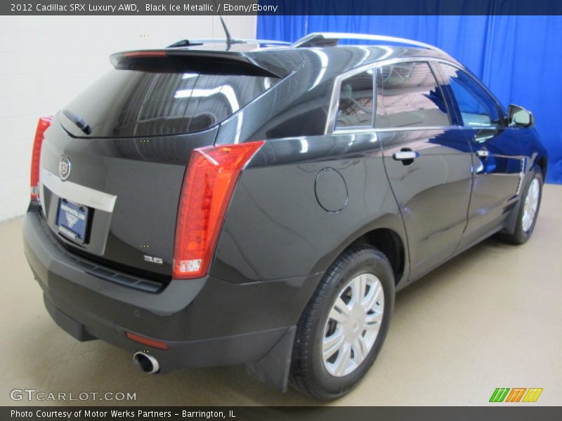 Black Ice Metallic / Ebony/Ebony 2012 Cadillac SRX Luxury AWD