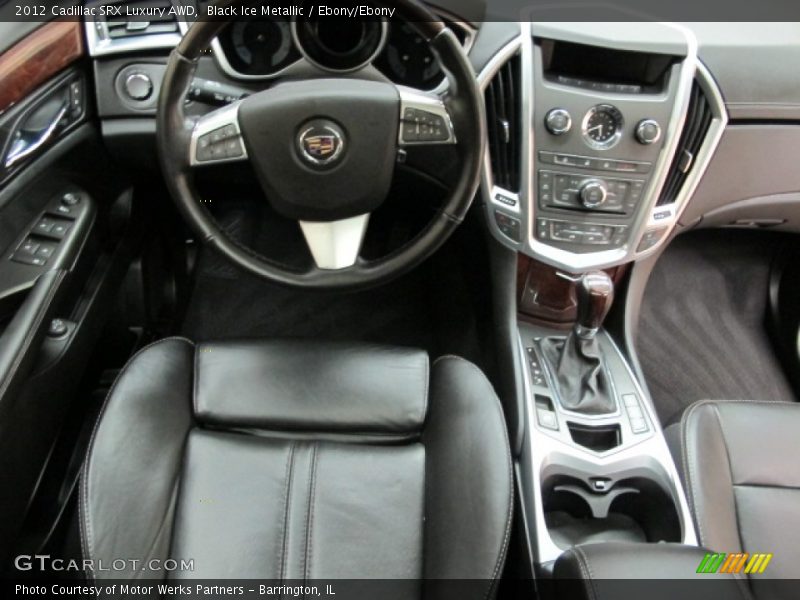 Black Ice Metallic / Ebony/Ebony 2012 Cadillac SRX Luxury AWD